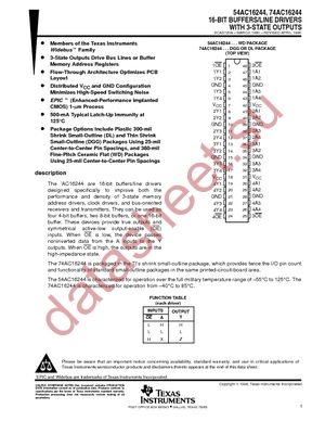 74AC16244DL datasheet  